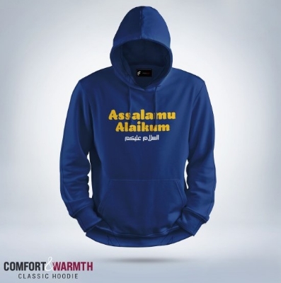 Picture of "Assalamu Alaikum" Islamic Hoodie (Royal Blue)