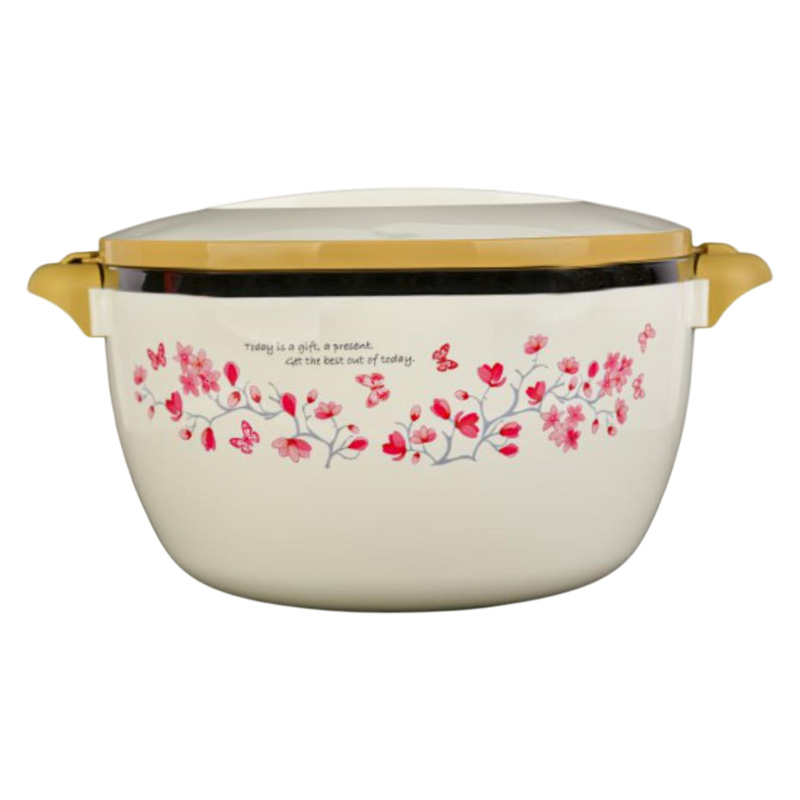 Picture of PB621F  Hot Pot W/Lock 3600 Ml Flower Picture of PB621F  Hot Pot W/Lock 3600 Ml Flower