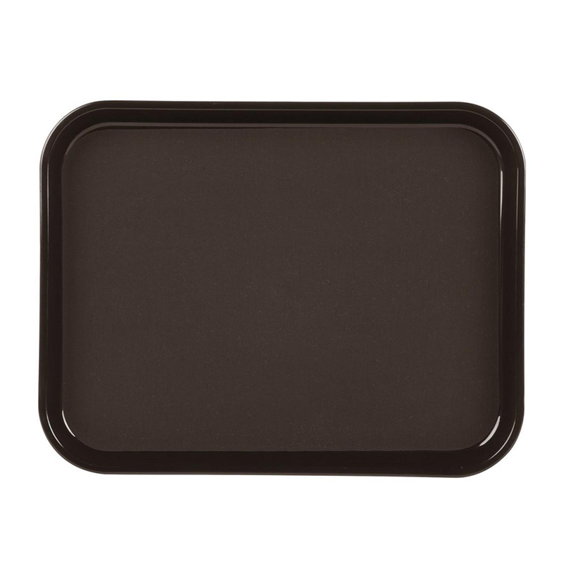 Picture of Tray Fiber Non-Slip Brown (18x14)" Rect. 1418CTUSA Picture of Tray Fiber Non-Slip Brown (18x14)" Rect. 1418CTUSA