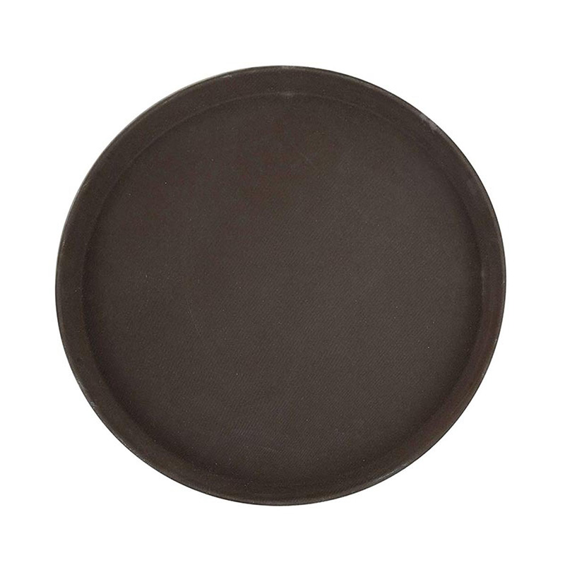 Picture of Round Tray Fiber Non-Slip Brown 16.0" Round Tray - 1600CTUSA Picture of Round Tray Fiber Non-Slip Brown 16.0" Round Tray - 1600CTUSA