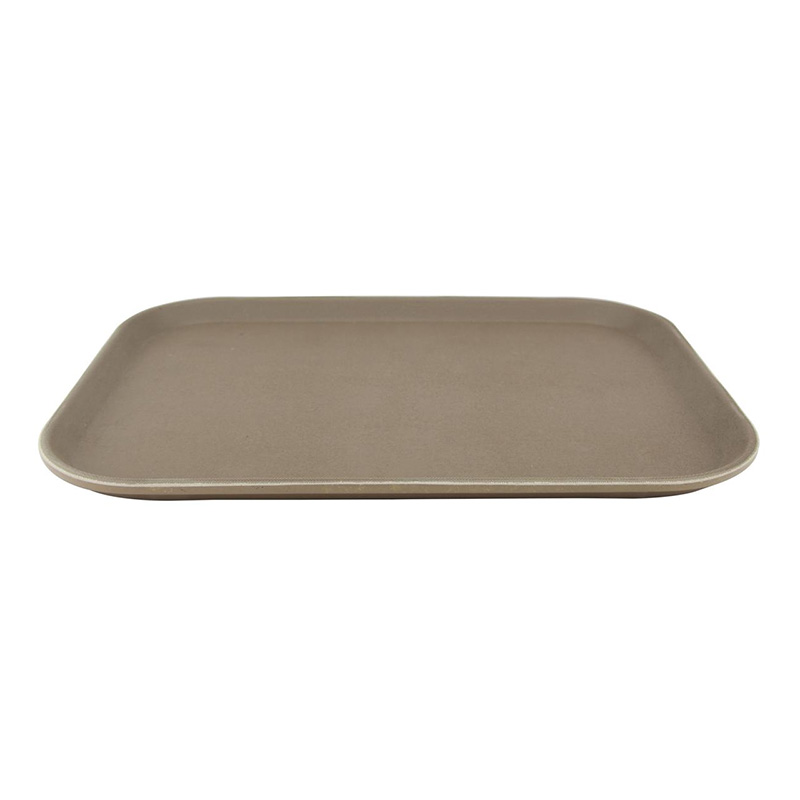 Picture of Tray Fiber Non-Slip Brown (14x10)" Rect. 1014CTUSA Picture of Tray Fiber Non-Slip Brown (14x10)" Rect. 1014CTUSA
