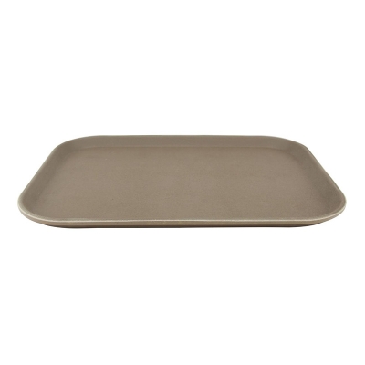 Picture of Tray Fiber Non-Slip Brown (14x10)" Rect. 1014CTUSA Picture of Tray Fiber Non-Slip Brown (14x10)" Rect. 1014CTUSA