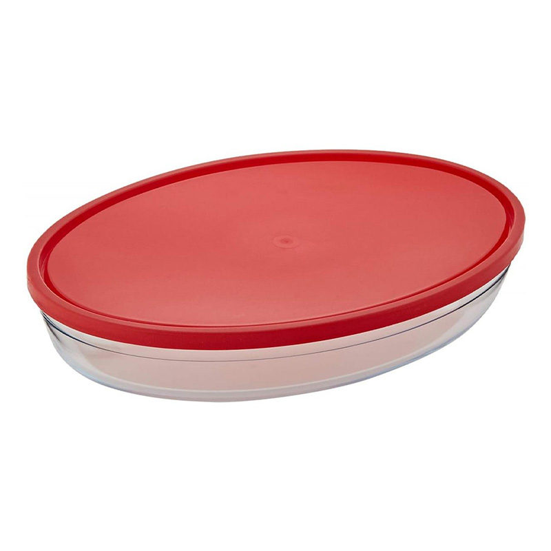 Picture of O'Cuisine Borosilicate Roaster Oval with Plastic Lid 346PC05 Picture of O'Cuisine Borosilicate Roaster Oval with Plastic Lid 346PC05