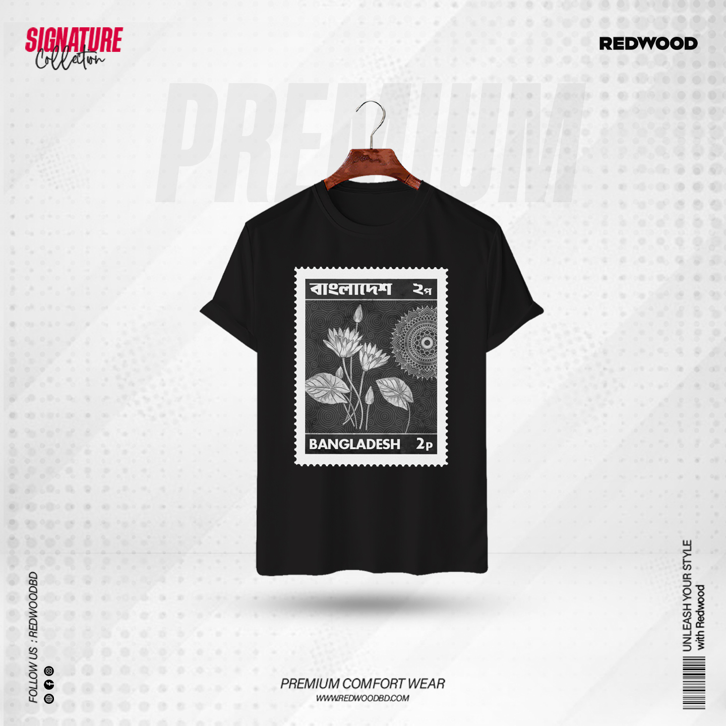 Picture of REDWOOD Premium T-Shirt "Bangladesh Stamp"