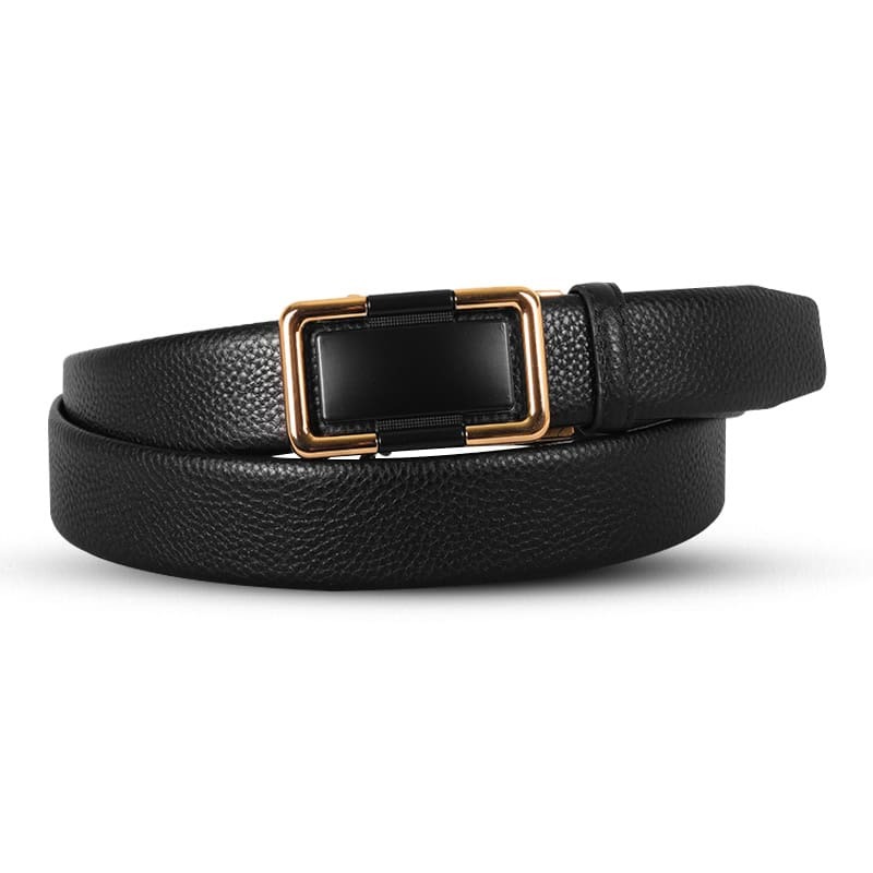Picture of Stylish Gold Buckle Leather Gear Belt For Men SB-IB060