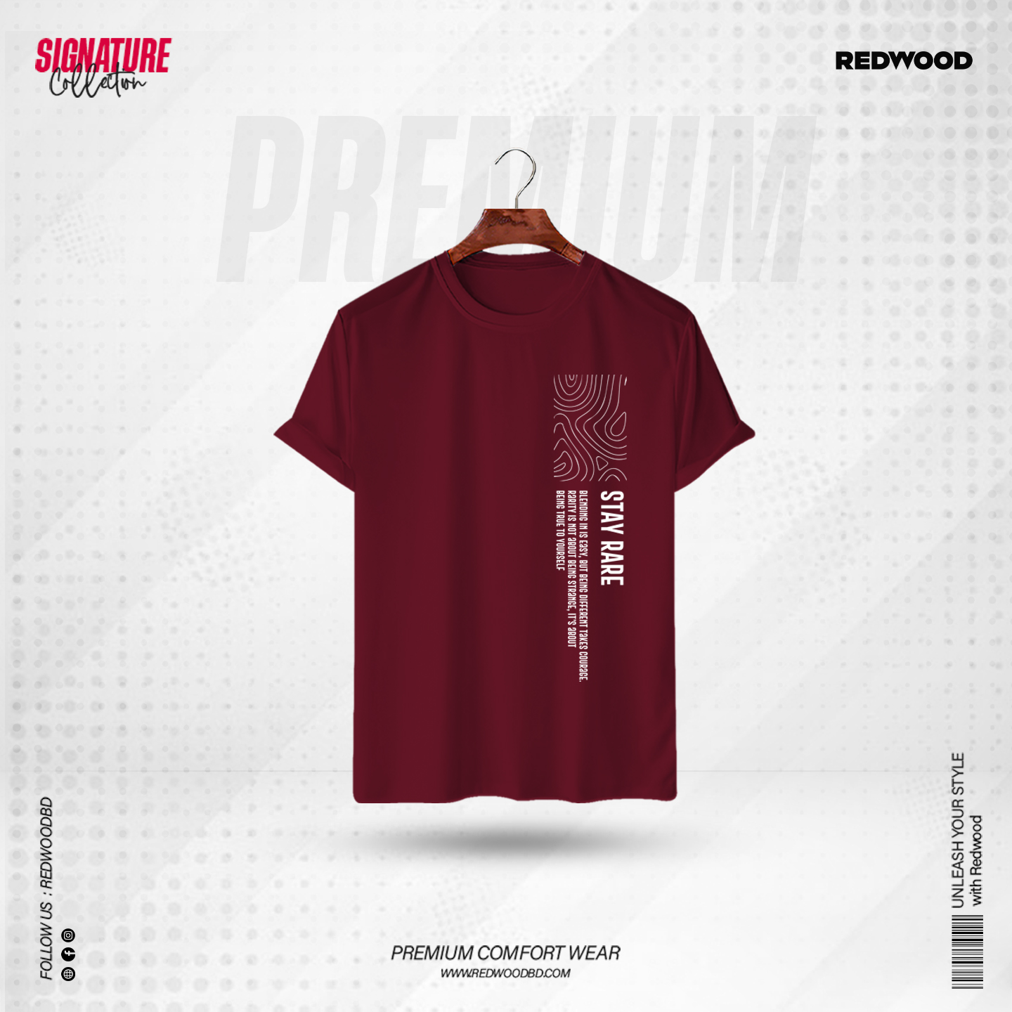 Picture of REDWOOD Premium T-Shirt "Stay Rare"