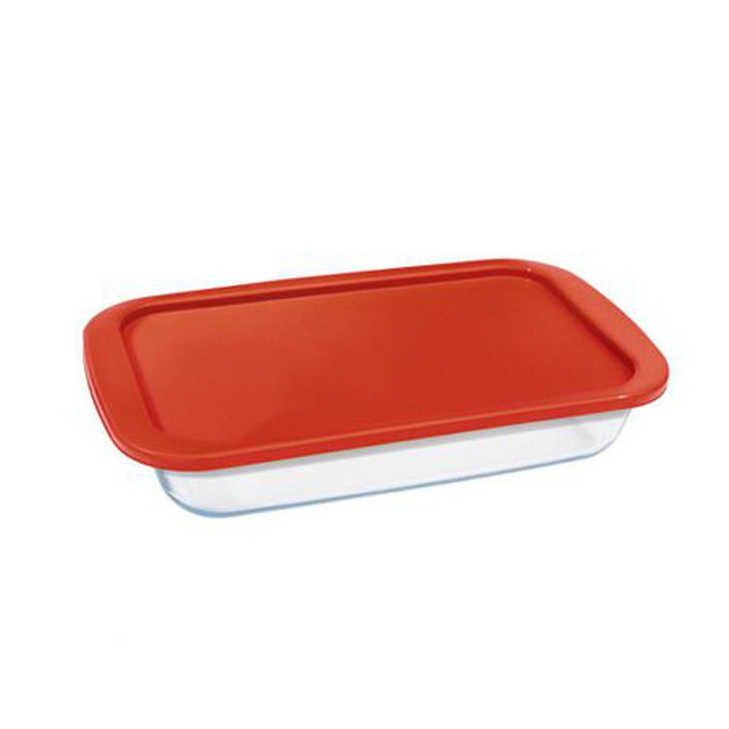 Picture of Glass bakeware & Roaster Rectangular With Plastic Lid - 2009302 Picture of Glass bakeware & Roaster Rectangular With Plastic Lid - 2009302