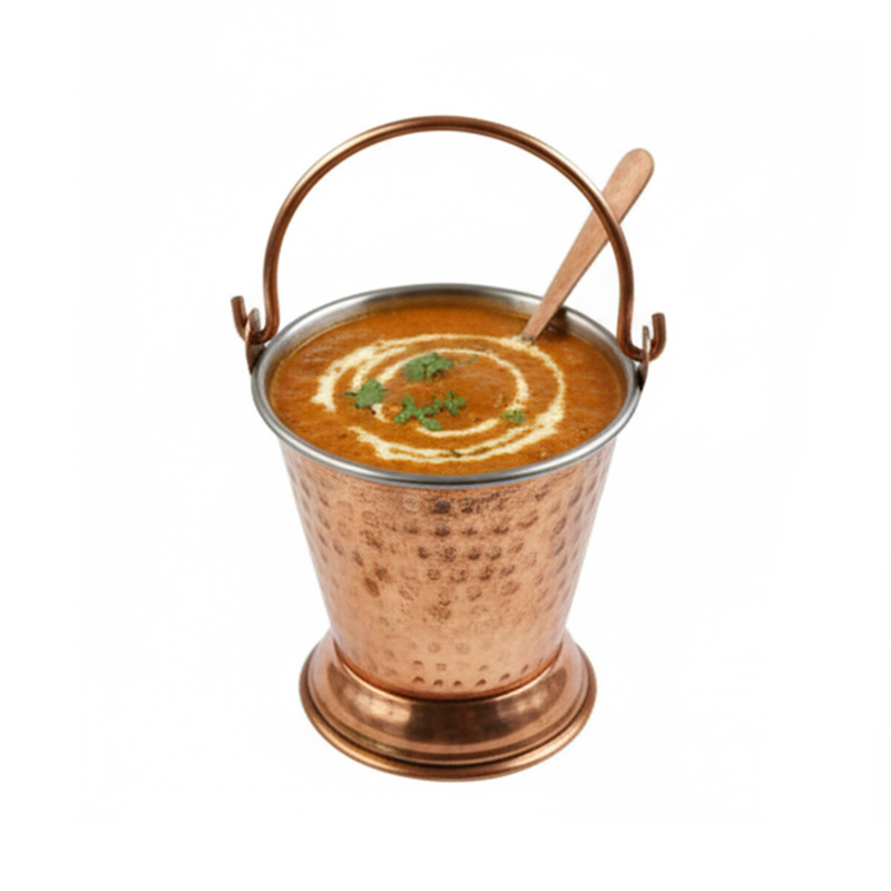 Picture of serving kada Hammered Handi – HSH48125 Picture of serving kada Hammered Handi – HSH48125