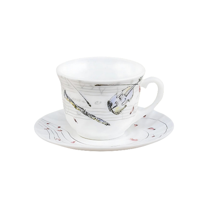 Picture of Opal Glass Tea & Coffee Cup & Saucer 1+1= 2 Pcs Set – X190/821 Picture of Opal Glass Tea & Coffee Cup & Saucer 1+1= 2 Pcs Set – X190/821