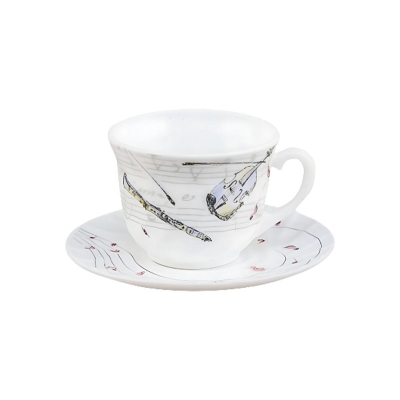 Picture of Opal Glass Tea & Coffee Cup & Saucer 1+1= 2 Pcs Set – X190/821 Picture of Opal Glass Tea & Coffee Cup & Saucer 1+1= 2 Pcs Set – X190/821