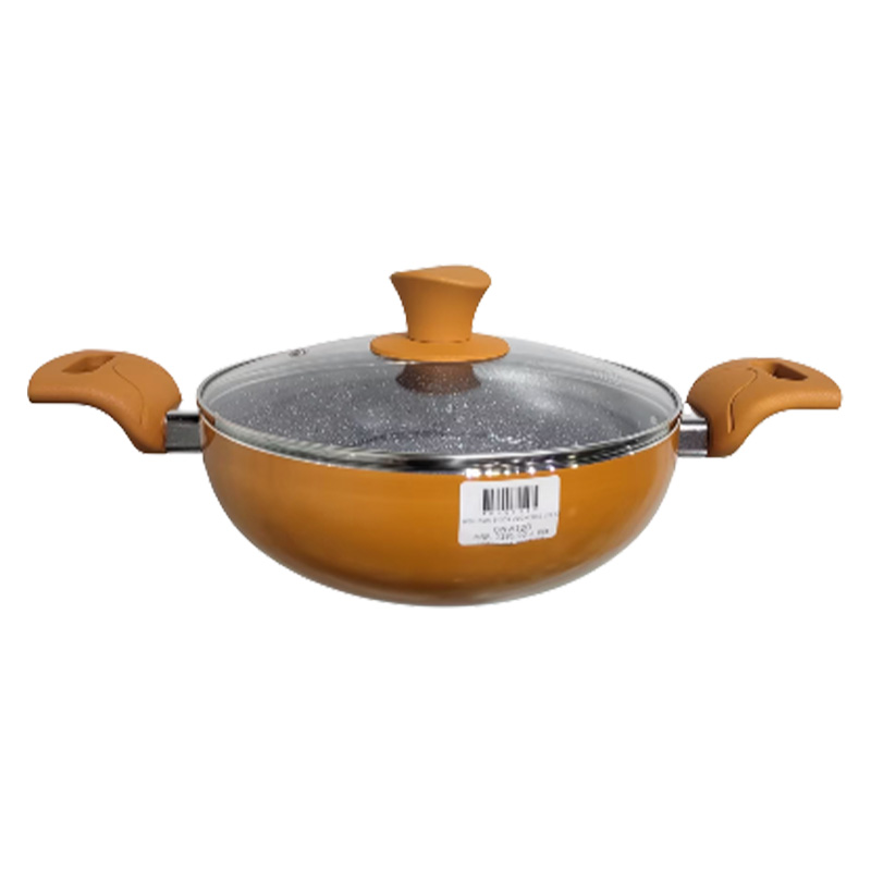 Picture of Ocean Non Stick Wok 26cm With Lid - Orange Color - ONW26O Picture of Ocean Non Stick Wok 26cm With Lid - Orange Color - ONW26O