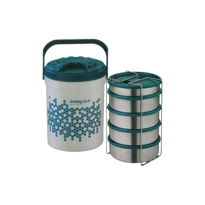Picture of Pinnacle Leak-Proof Lunch Box, 5 Layers, Blue | Spacious & Durable for Organized Meal Storage - PT1801 Picture of Pinnacle Leak-Proof Lunch Box, 5 Layers, Blue | Spacious & Durable for Organized Meal Storage - PT1801