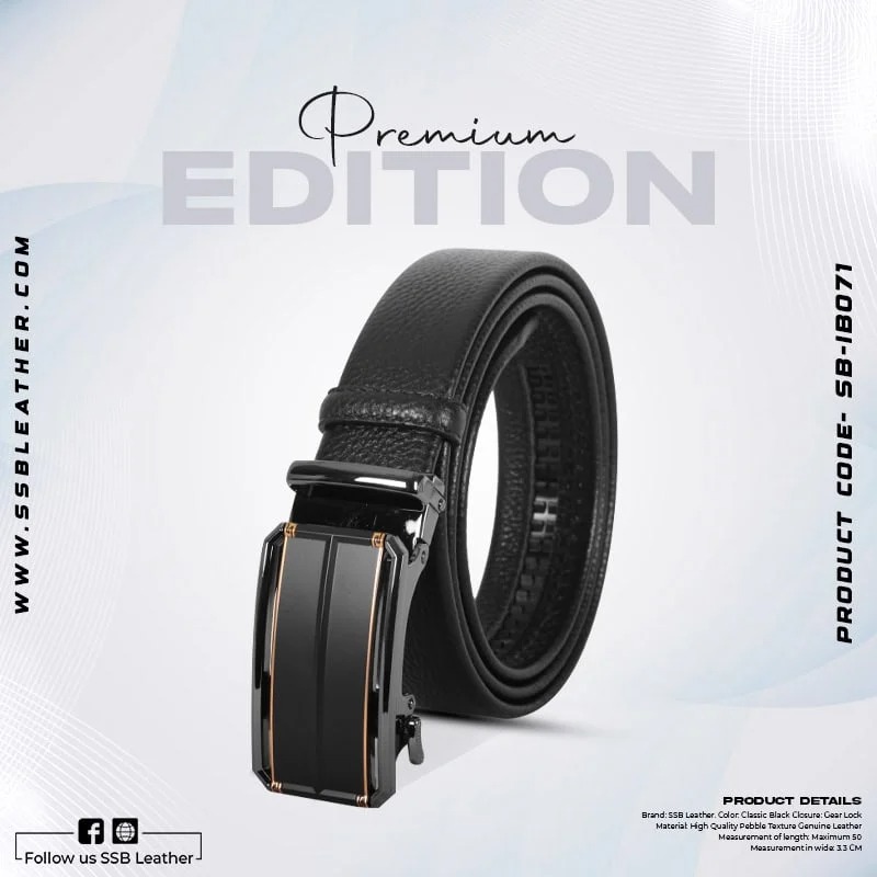 Picture of Stylish Buckle Leather Gear Belt For Men SB-IB071 Picture of Stylish Buckle Leather Gear Belt For Men SB-IB071