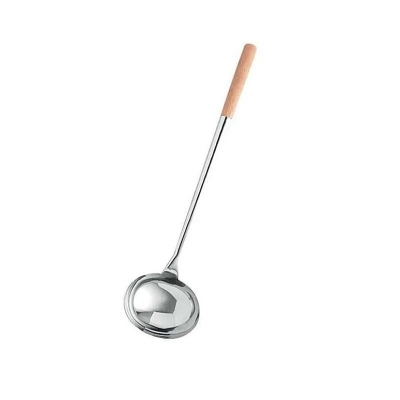 Picture of Zebra Chinese Ladle 5″ Wooden Handle - 105313 Picture of Zebra Chinese Ladle 5″ Wooden Handle - 105313