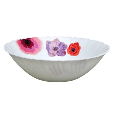 Picture of Opal Glass Flat Bowl - 9.5″ Single Piece | Elegant & Durable | Ideal for Serving Large Meals & Salads - LHDW95/805 Picture of Opal Glass Flat Bowl - 9.5″ Single Piece | Elegant & Durable | Ideal for Serving Large Meals & Salads - LHDW95/805