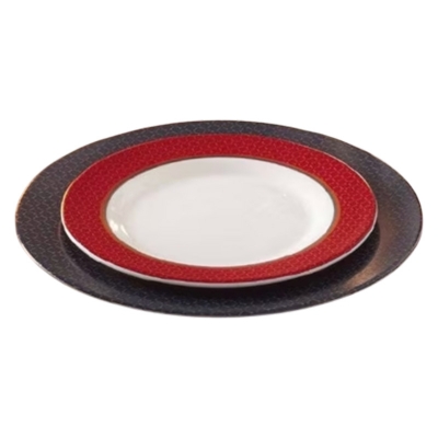 Picture of Tempered Alto Rub.Bone Dessert Plate – J3739 Picture of Tempered Alto Rub.Bone Dessert Plate – J3739