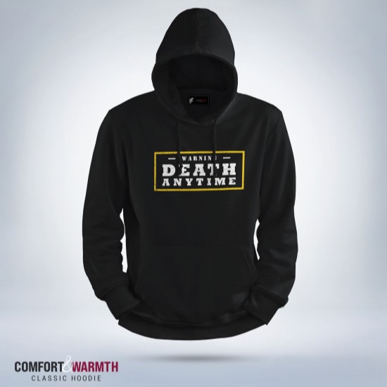 Picture of “Warning Death” Islamic Hoodie (Black)
