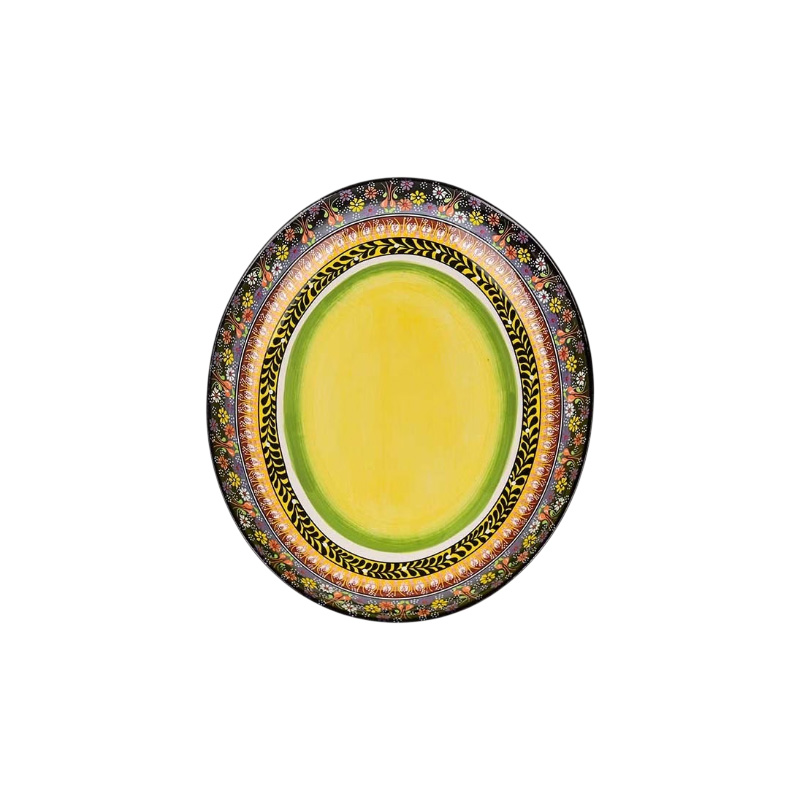 Picture of Ceramic Serving Bowl Oval Shape – D15OP Picture of Ceramic Serving Bowl Oval Shape – D15OP