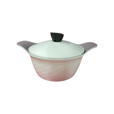 Picture of Aluminum Die-cast ceramic coating Casserole 24cm Green W/Lid High – 5015CG24H