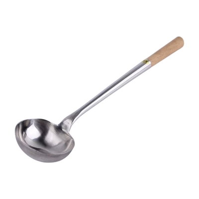 Picture of Stainless Steel Soup Ladle With Wooden Handle – DW15060 Picture of Stainless Steel Soup Ladle With Wooden Handle – DW15060