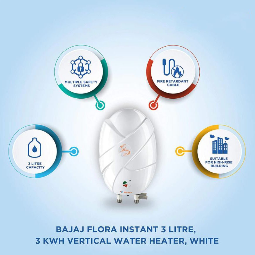 Picture of Bajaj 3 Liter Flora Instant Water Heater