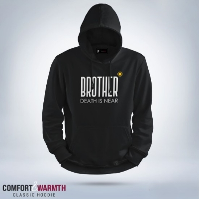 Picture of “Brother death is near” Islamic Hoodie (Black)
