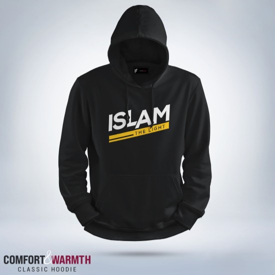 Picture of “Islam the light” Islamic Hoodie (Black)