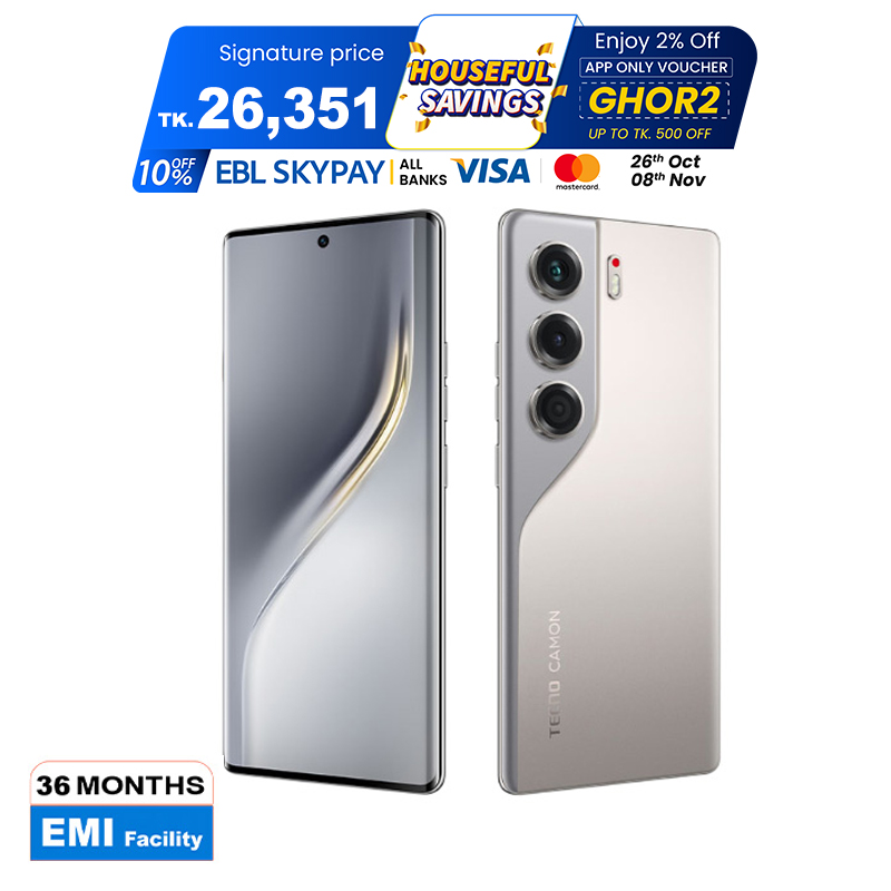 Picture of Tecno Camon 40 Pro 8GB RAM 256GB ROM, Multicolor (Best Price)