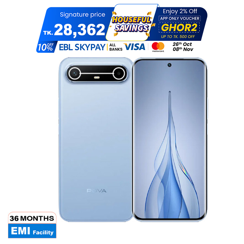 Picture of Tecno POVA Slim 5G 8GB RAM 256GB ROM, Multicolor (Best Price) 