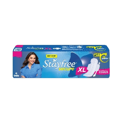 Stayfree Secure Cottony Comfort XL Thick Sanitary Napkins, with Wings 6 pads IDConline shop bangladeshothoba.com Stayfree Secure Cottony Comfort XL Thick Sanitary Napkins, with Wings 6 pads IDConline shop bangladeshothoba.com