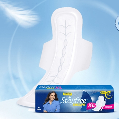 Stayfree Secure Cottony Comfort XL Thick Sanitary Napkins, with Wings 6 pads IDConline shop bangladeshothoba.com Stayfree Secure Cottony Comfort XL Thick Sanitary Napkins, with Wings 6 pads IDConline shop bangladeshothoba.com