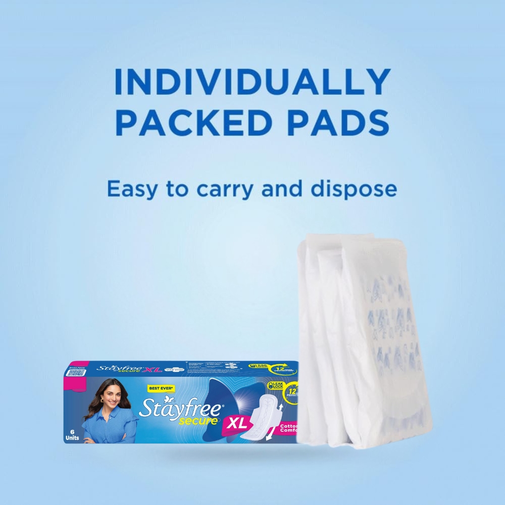 Stayfree Secure Cottony Comfort XL Thick Sanitary Napkins, with Wings 6 pads IDConline shop bangladeshothoba.com Stayfree Secure Cottony Comfort XL Thick Sanitary Napkins, with Wings 6 pads IDConline shop bangladeshothoba.com