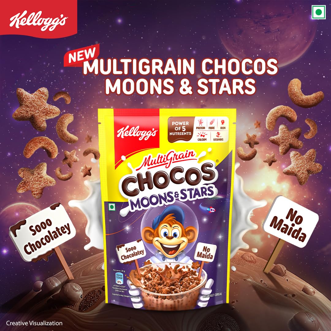 Kellogg's Chocos Moon & Stars Chocolate Breakfast Cereal 360gm IDConline shop bangladeshothoba.com Kellogg's Chocos Moon & Stars Chocolate Breakfast Cereal 360gm IDConline shop bangladeshothoba.com