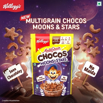 Kellogg's Chocos Moon & Stars Chocolate Breakfast Cereal 360gm IDConline shop bangladeshothoba.com Kellogg's Chocos Moon & Stars Chocolate Breakfast Cereal 360gm IDConline shop bangladeshothoba.com