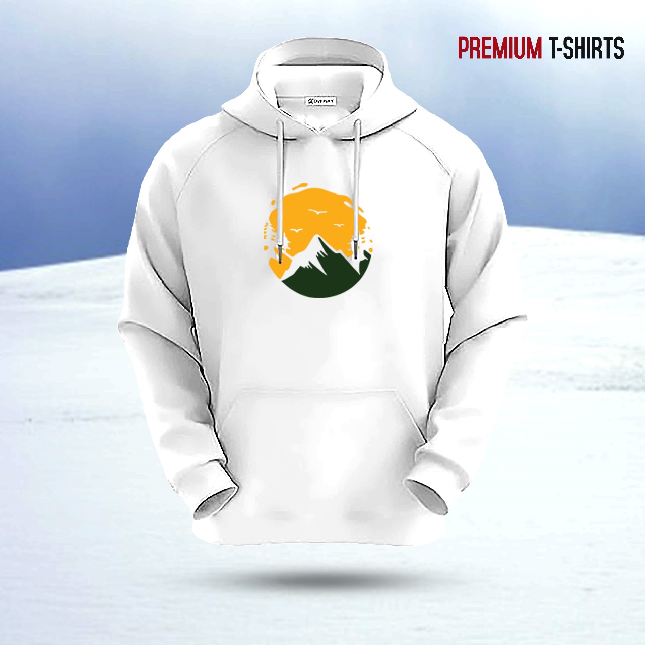 Picture of "Hilltake Sun" Islamic Hoodie (White)