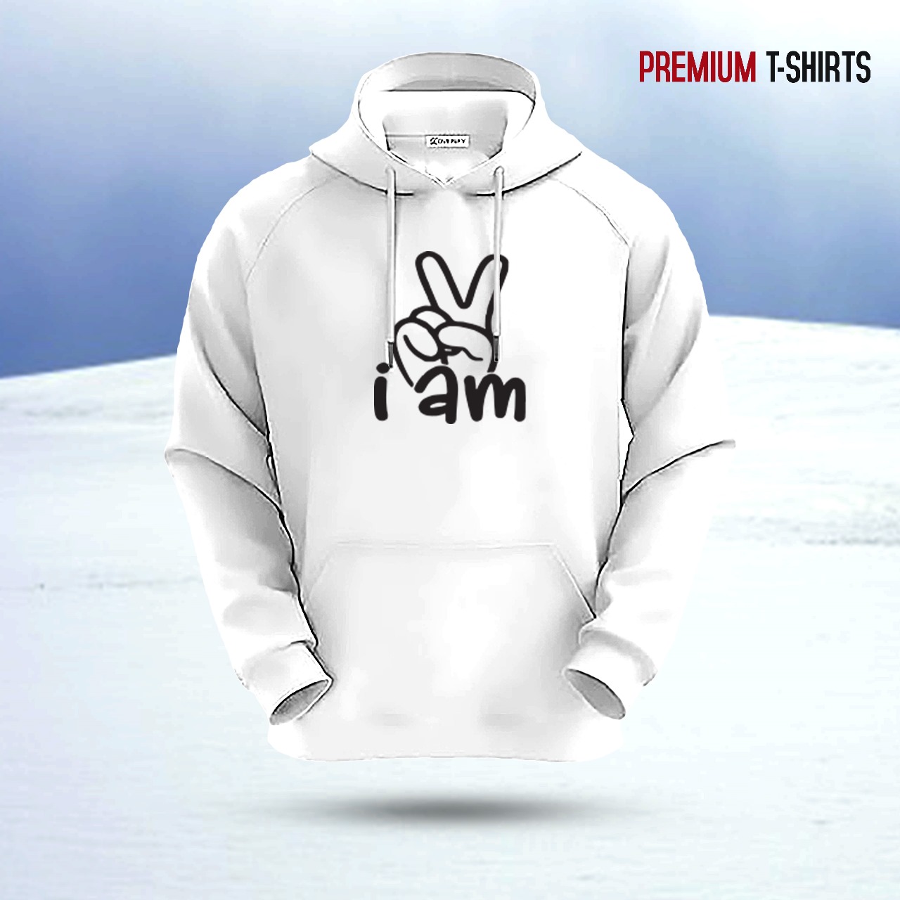Picture of "I am winn" Islamic Hoodie (White)