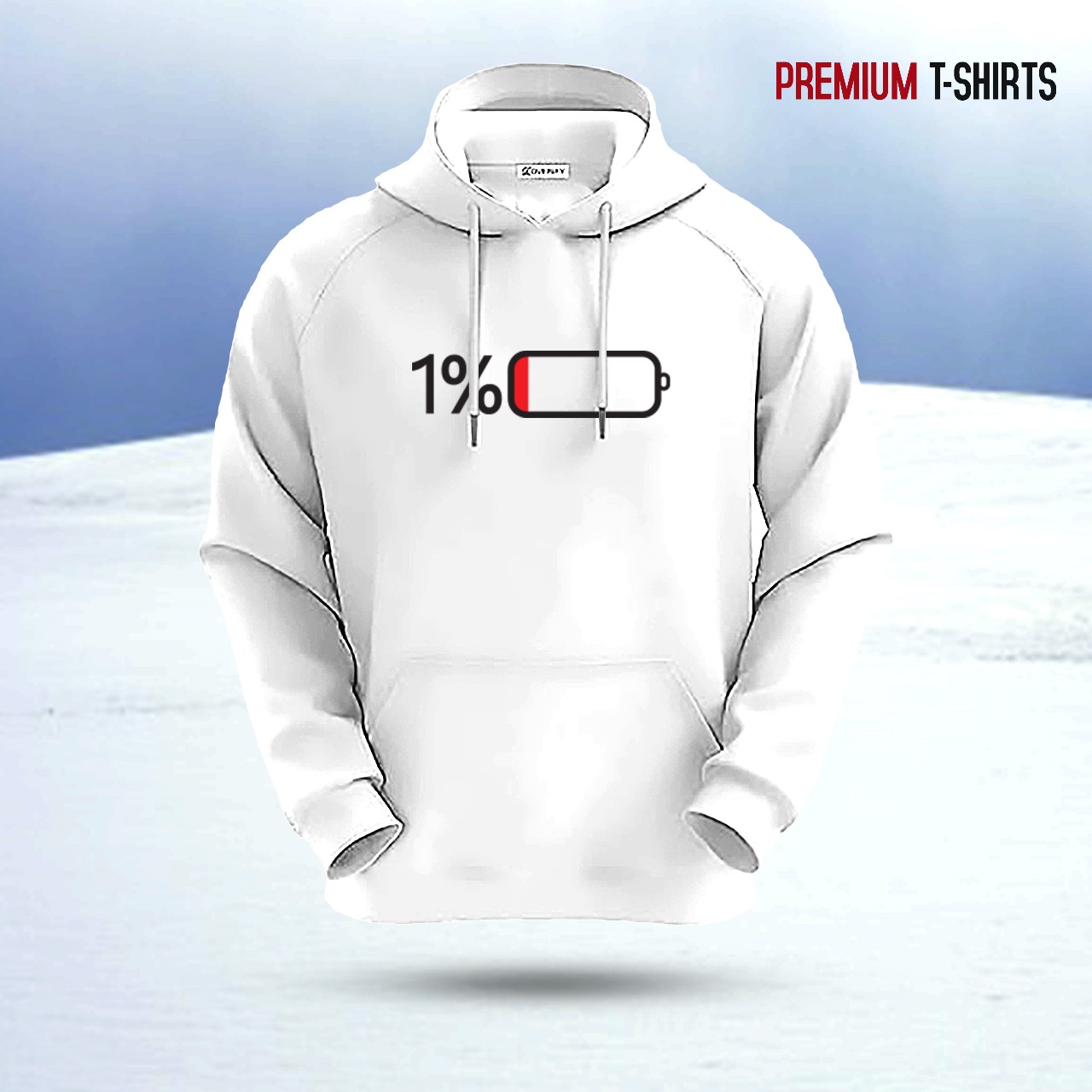 Picture of "1%" Islamic Hoodie (White)