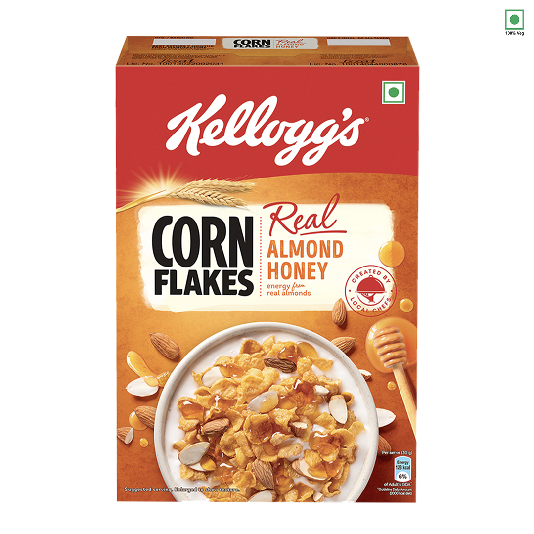Kellogg's Corn Flakes Real Almond Honey Breakfast Cereal 300gm IDConline shop bangladeshothoba.com Kellogg's Corn Flakes Real Almond Honey Breakfast Cereal 300gm IDConline shop bangladeshothoba.com