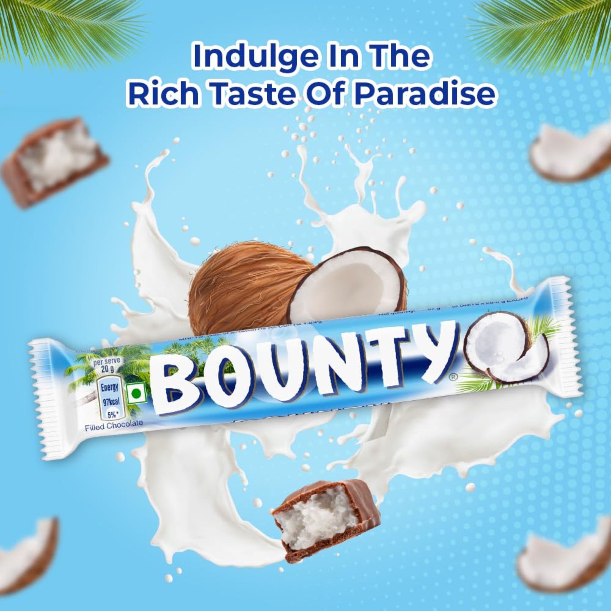 BOUNTY Coconut Filled Chocolate Double Bars 57gm IDConline shop bangladeshothoba.com