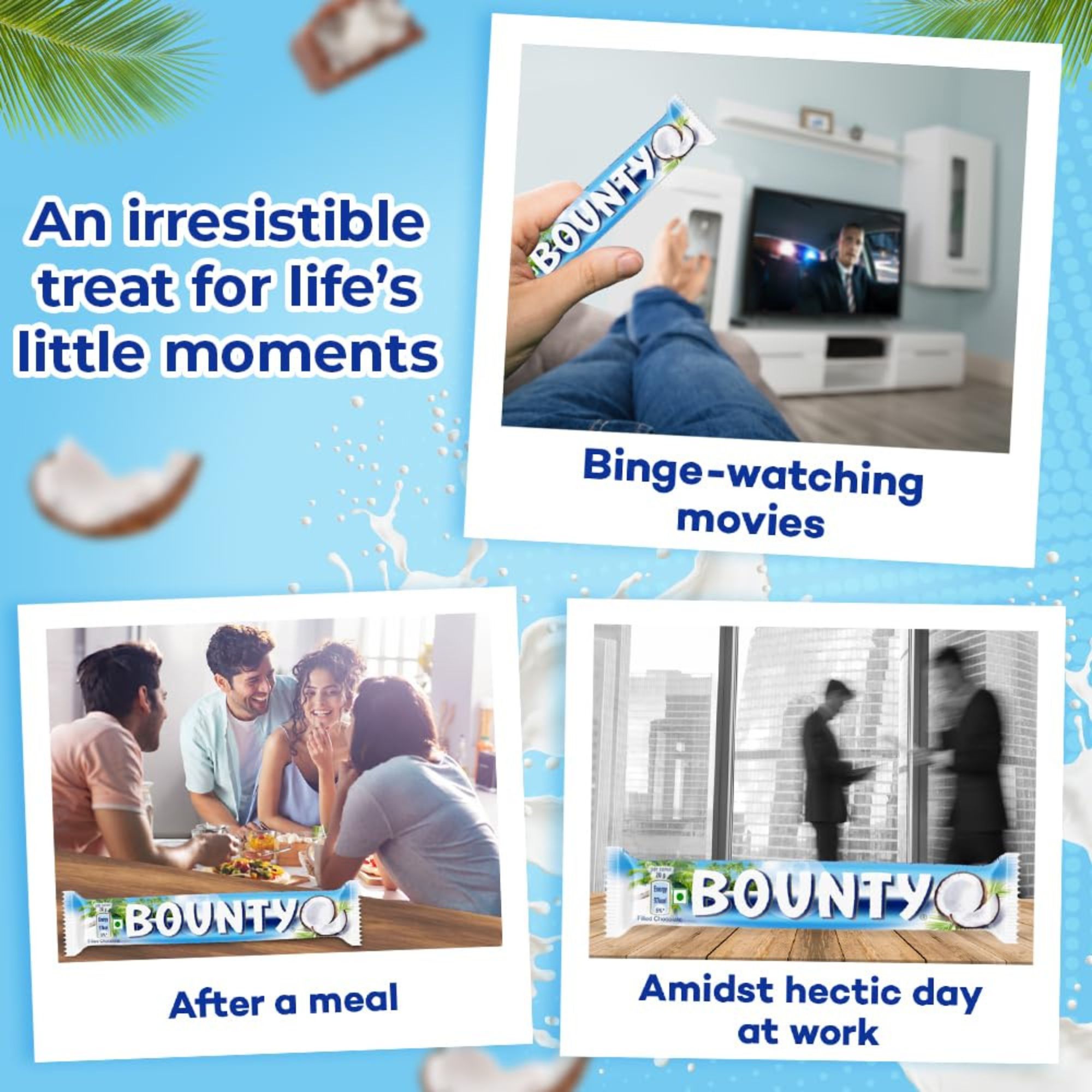 BOUNTY Coconut Filled Chocolate Double Bars 57gm IDConline shop bangladeshothoba.com