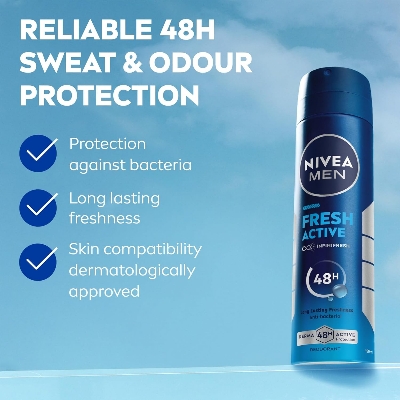NIVEA MEN Body Spray Fresh Active 150ml IDConline shop bangladeshothoba.com NIVEA MEN Body Spray Fresh Active 150ml IDConline shop bangladeshothoba.com