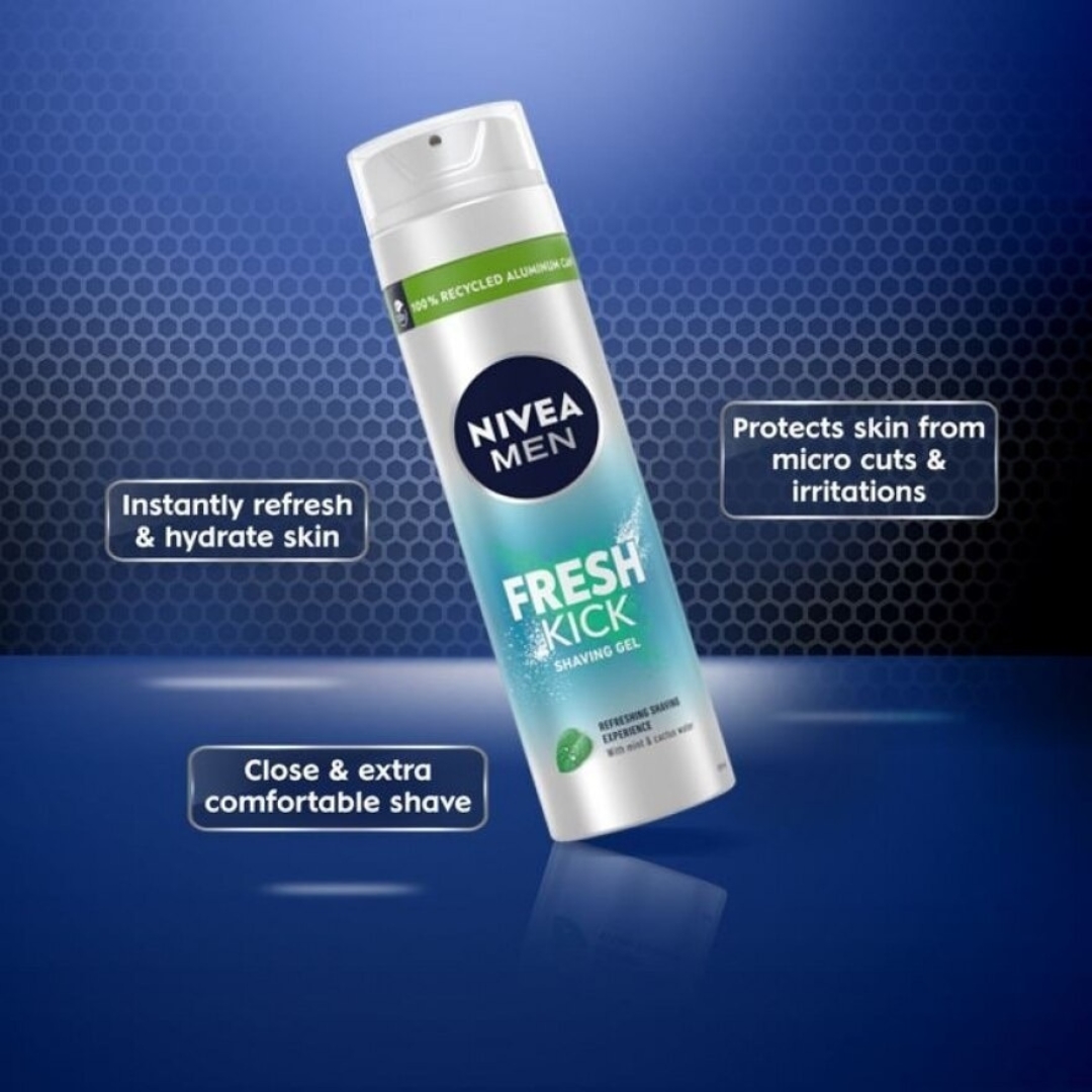 NIVEA MEN Shaving Gel Fresh Kick 200ml IDConline shop bangladeshothoba.com NIVEA MEN Shaving Gel Fresh Kick 200ml IDConline shop bangladeshothoba.com