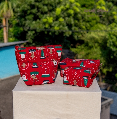 Picture of Red Frost Makeup Combo Pouch Picture of Red Frost Makeup Combo Pouch