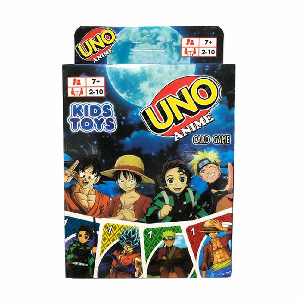 Picture of UNO Anime Card Game One Piece Naruto Dragon Ball Demon Slayer Uno Card Games 110 Cards