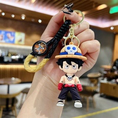 Picture of One Piece Luffy Keychain Keyring | Amazing Anime Character Bag Charming Keychain | Cool Large PVC Key Ring Collection