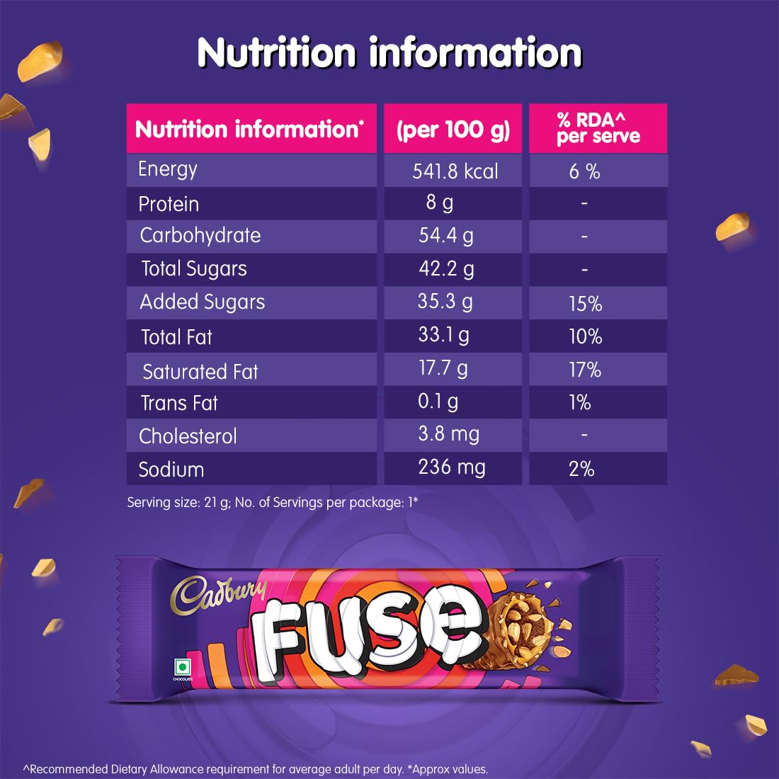 Cadbury Fuse Chocolate Bar 21g IDConline shop bangladeshothoba.com Cadbury Fuse Chocolate Bar 21g IDConline shop bangladeshothoba.com