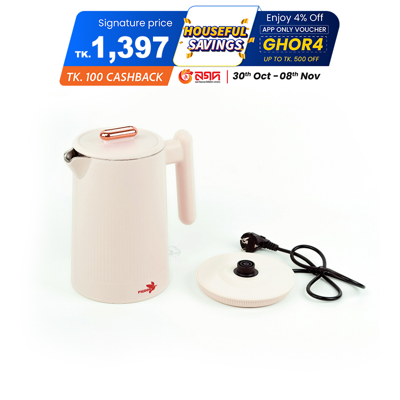 Picture of Pigeon Prime Plus - Model PG-01 Electric Kettle  Stainless Steel 1.8 Ltr (Best price) Picture of Pigeon Prime Plus - Model PG-01 Electric Kettle  Stainless Steel 1.8 Ltr (Best price)
