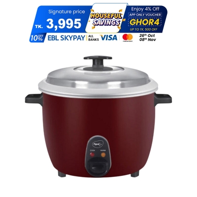 Picture of Pigeon JOY+ 2.8L 1000W Double Pot Rice Cooker| Durable build with user-friendly handles (Best price) Picture of Pigeon JOY+ 2.8L 1000W Double Pot Rice Cooker| Durable build with user-friendly handles (Best price)