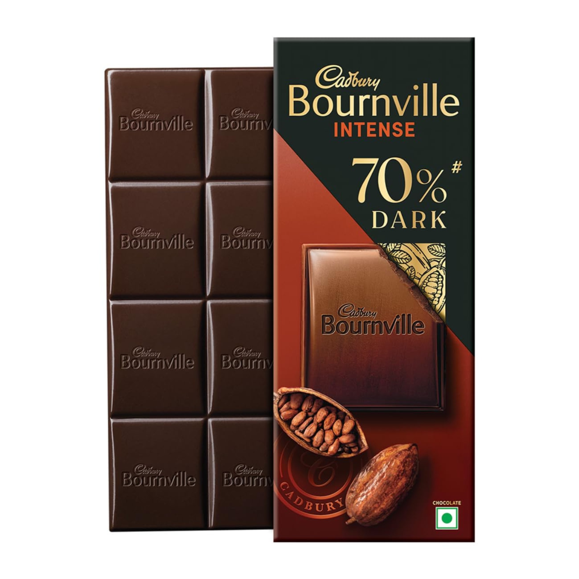 Cadbury Bournville 70% Dark Chocolate Bar 75gm IDConline shop bangladeshothoba.com