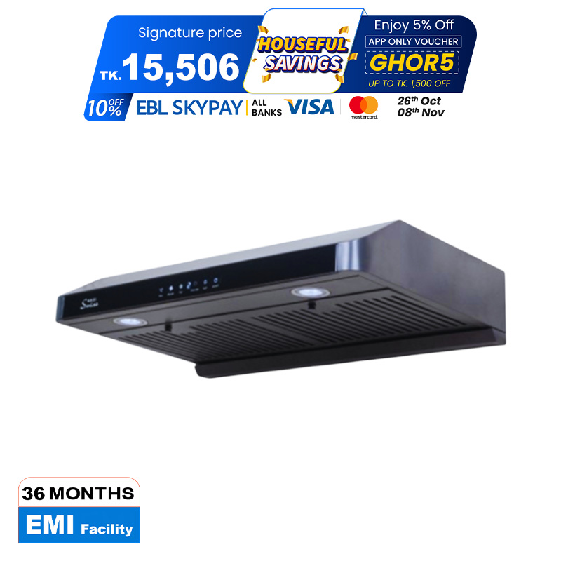 Picture of Gazi Smiss Kitchen Hood with Hand Motion Sensor & Touch Switch EH-F752- 30 inch (Best Price)